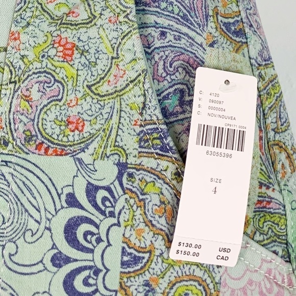 NWT Anthropologie Pilcro Paisley Patchwork Denim Mini Skirt - Picture 7 of 8